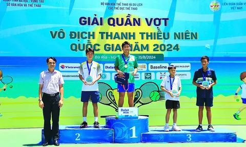 TP.HCM dẫn đầu toàn đoàn tại Giải Quần vợt vô địch Thanh thiếu niên quốc gia 2024