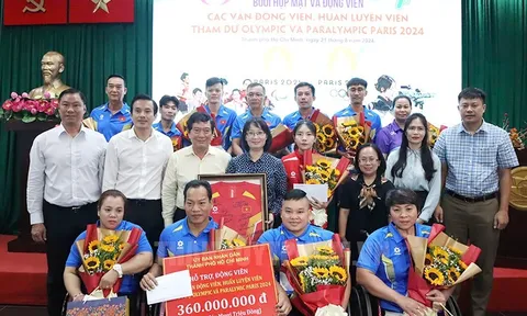 Lãnh đạo thành phố Hồ Chí Minh gặp mặt các vận động viên dự Olympic và Paralympic 2024
