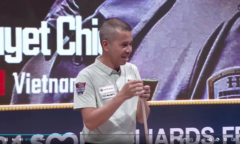 Trần Quyết Chiến giành vé play-off giải Billiards Survival 2024