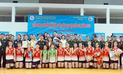 Giải Bóng chuyền trẻ Cúp các Câu lạc bộ Quốc gia năm 2024: Binh chủng Thông Tin - Trường Tươi Bình Phước lên ngôi vô địch