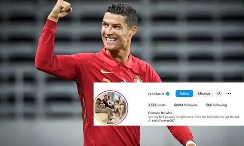 Ronaldo đứng đầu "2024 Instagram Rich List"