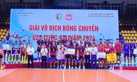 Đội nam Thể Công Tân Cảng bảo vệ thành công chức vô địch giải Bóng chuyền U23 Quốc gia 2024