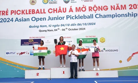 Giải Pickleball trẻ châu Á mở rộng năm 2024: Sophia Phương Anh giành 2 huy chương vàng