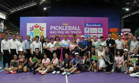 Khởi tranh giải Pickleball Báo Phụ nữ TP.HCM lần thứ nhất năm 2024