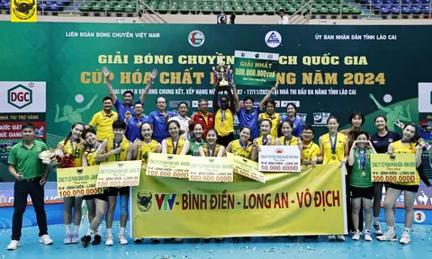 Giải Bóng chuyền vô địch quốc gia 2024: VTV Bình Điền Long An lần thứ 5 đăng quang