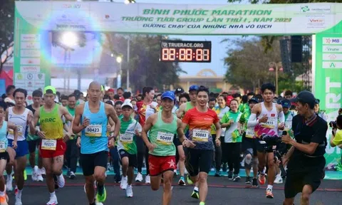 Gần 10.000 vận động viên tham gia giải Bình Phước Marathon - Trường Tươi Group 2024