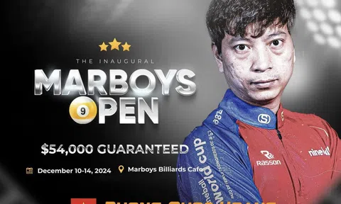 Giải Billiards Pool Marboys Open 2024: Dương Quốc Hoàng vào tứ kết