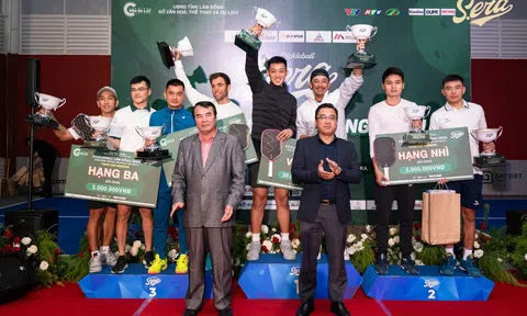 Giải Pickleball Lâm Đồng mở rộng 2024: Bộ đôi Trương Vinh Hiển/Đỗ Minh Quân lên ngôi vô địch