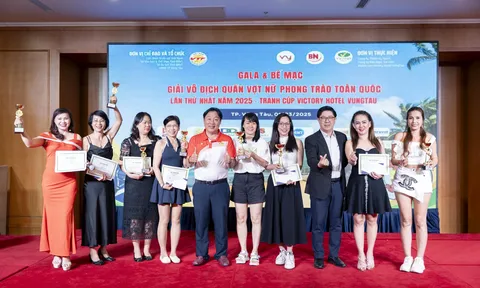Bế mạc Giải vô địch Quần vợt nữ phong trào toàn quốc lần thứ nhất năm 2025 - tranh Cúp Victory Hotel VungTau