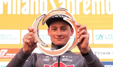 Mathieu van der Poel chiến thắng nghẹt thở tại Milano-Sanremo 2025