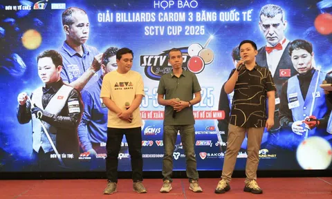 Dàn sao Billiards thế giới hội tụ tại giải SCTV Cup 2025 với tổng thưởng gần 1 tỉ đồng