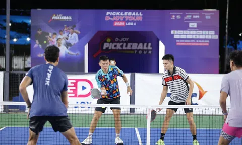 Lý Hoàng Nam - Trịnh Linh Giang tiến vào bán kết giải Pickleball D-Joy Tour 2025