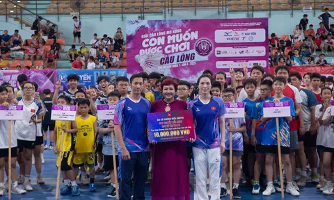 Tay vợt Nguyễn Tiến Minh "tiếp lửa" cho giải đấu thiện nguyện "Con muốn được chơi cầu lông" lần 4-2025