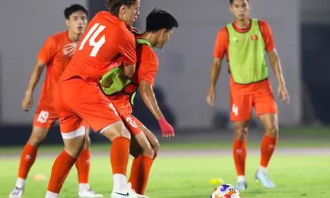 Đội tuyển U23 Việt Nam tiếp tục rèn giũa lối chơi, chuẩn bị cho trận ra quân gặp U23 Lào