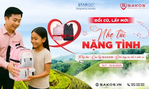 Sakos phát động chiến dịch thiện nguyện 2025: Trao tặng hơn 5.000 balo cho học sinh vùng cao Tây Bắc