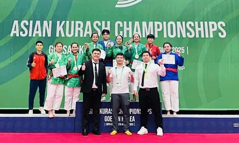 Kurash Việt Nam đoạt Á quân giải vô địch châu Á 2025