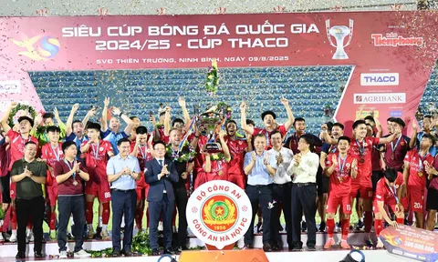 Công an Hà Nội lần đầu đoạt Siêu cúp quốc gia
