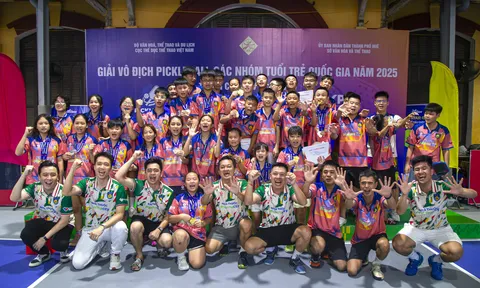 Giải vô địch Pickleball các nhóm tuổi trẻ quốc gia 2025: Câu lạc bộ Công an nhân dân trẻ xếp thứ nhất