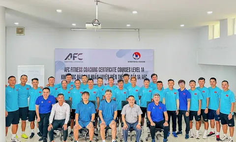 Đào tạo huấn luyện viên thể lực 1A - AFC: Bước tiến mới cho bóng đá Việt Nam