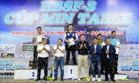 Xác định 4 nhà vô địch Giải Billiards HBSF Tour 3 Cúp MIN Table 2025