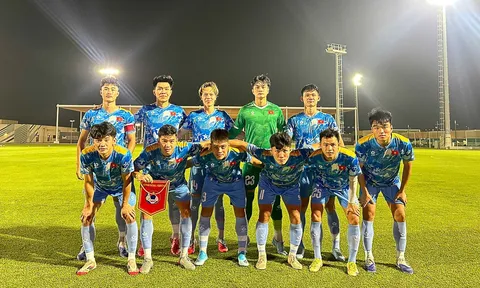 Đội tuyển U23 Việt Nam thể hiện tinh thần ấn tượng trong trận giao hữu tại UAE