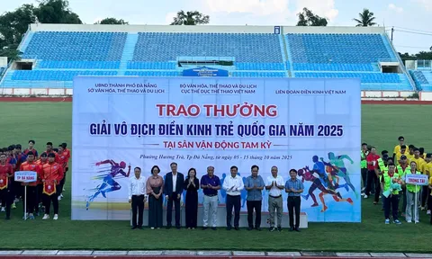 Giải vô địch Điền kinh trẻ Quốc gia 2025 khai mạc tại Tam Kỳ