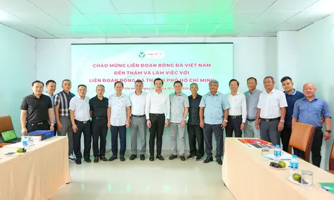 Liên đoàn Bóng đá Việt Nam thăm và làm việc với Liên đoàn Bóng đá thành phố Hồ Chí Minh