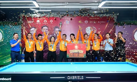 Quyết Chiến và đồng đội vô địch siêu kịch tính Giải Billiards Carom 3 băng Team League 2025