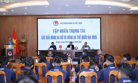 Bế mạc khóa tập huấn trọng tài các Giải Bóng đá nữ và trẻ quốc gia 2026