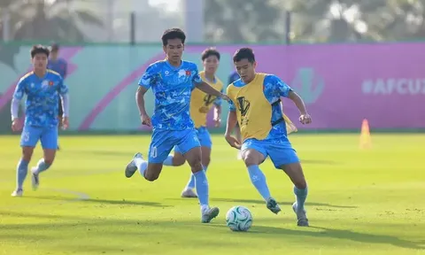 U23 Việt Nam trở lại sân tập, hướng tới trận đấu với U23 Kyrgyzstan