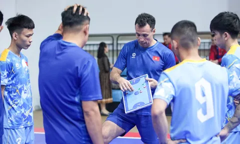 Đội tuyển futsal Việt Nam rèn chiến thuật trước lượt trận thứ hai gặp Lebanon