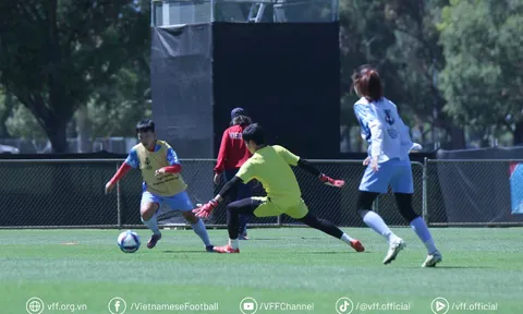 Đội tuyển nữ Việt Nam làm quen với điều kiện thi đấu giữa trưa