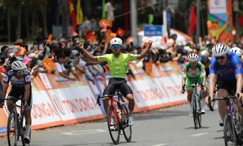 Đặng Thành Được xuất sắc thắng chặng dài nhất Cúp Xe đạp Truyền hình TP.HCM