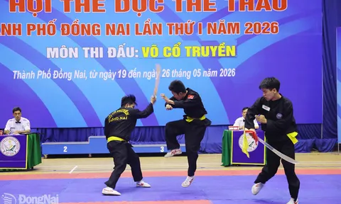Phường Tân Triều giành ngôi nhất toàn đoàn Giải Võ cổ truyền Đại hội Thể dục thể thao thành phố Đồng Nai năm 2026