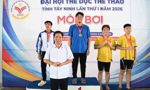 Vòng chung kết môn Bơi Đại hội Thể dục thể thao tỉnh Tây Ninh 2026: Khởi tranh cuộc đua bứt tốc, lộ diện những nhà vô địch đầu tiên