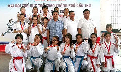 Bế mạc môn Karate Đại hội Thể dục thể thao TP. Cần Thơ lần thứ X: Cụm 5 - phường Ô Môn thống trị Bảng tổng sắp