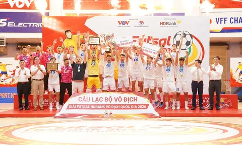 Giải Futsal vô địch quốc gia 2026: Thái Sơn Bắc lần đầu đăng quang sau 16 năm chờ đợi