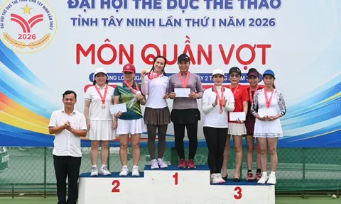 Bế mạc môn Quần vợt Đại hội Thể dục thể thao tỉnh Tây Ninh lần thứ I năm 2026