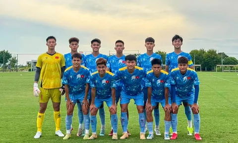 Đội tuyển U20 Việt Nam có nhiều thử nghiệm quý giá trong trận đấu tập đầu tiên tại Nhật Bản