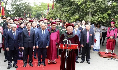 Long trọng tổ chức Lễ dâng hương tưởng niệm các Vua Hùng