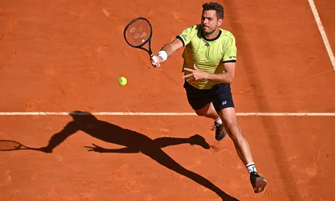 Giải Quần vợt Monte Carlo: Wawrinka, Tsonga bị loại ngay từ lượt trận đầu tiên 