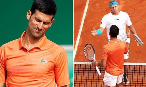 Giải Quần vợt Monte Carlo: Djokovic thua ngay trận đầu tiên