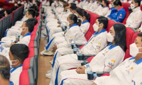 115 thành viên Đoàn Thể thao Campuchia đã tới Việt Nam