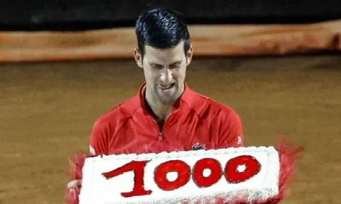 Djokovic chạm mốc 1000 trận thắng