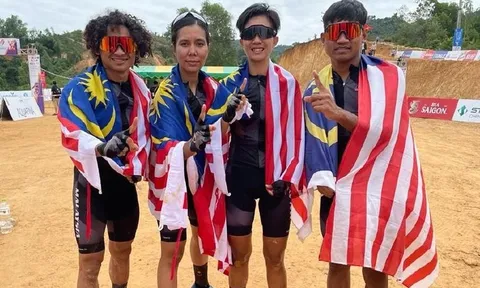 Malaysia lần đầu tiên giành huy chương vàng nội dung xe đạp địa hình nam nữ phối hợp