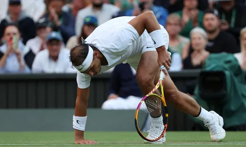 Cơn đau bụng cản trở Nadal tại tứ kết Wimbledon
