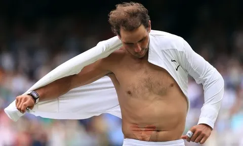 Rách cơ bụng, Nadal buộc phải rút khỏi bán kết Wimbledon