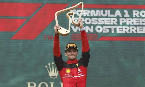 Leclerc vô địch chặng đua Công thức 1 Austria Grand Prix