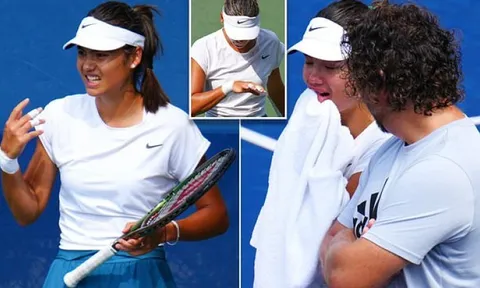 Raducanu bật khóc vì chấn thương, khả năng bảo vệ ngôi vô địch US Open bị bỏ ngỏ