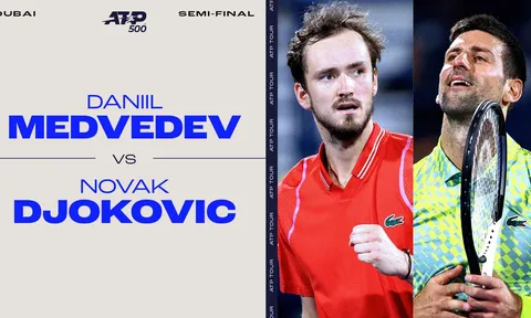 Vì sao Djokovic thua Medvedev ở Dubai Championships?